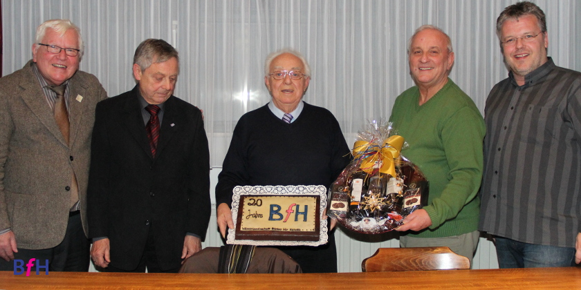 v.l.n.r.: Klaus Remer, Michael Goebler, Friedhelm Hildebrandt, Peter Jurenda, Oliver Rehbein