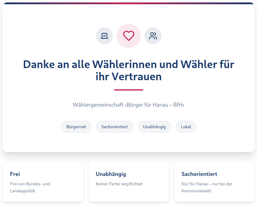 Danke an alle W&auml;hlerinnen und W&auml;hler